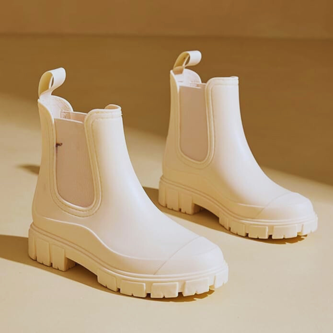 Botas impermeáveis para mulher com sola antiderrapante