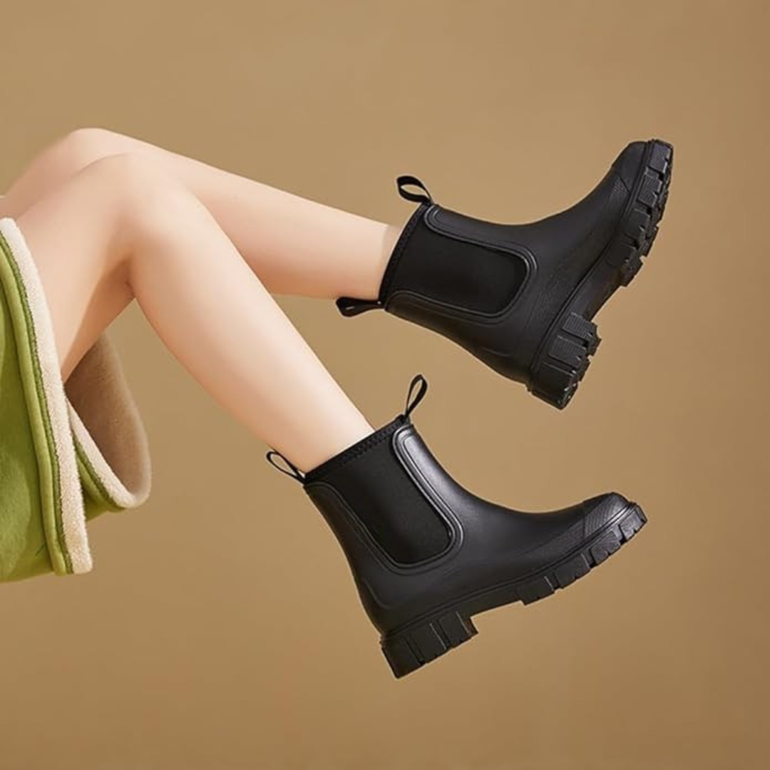 Botas impermeáveis para mulher com sola antiderrapante