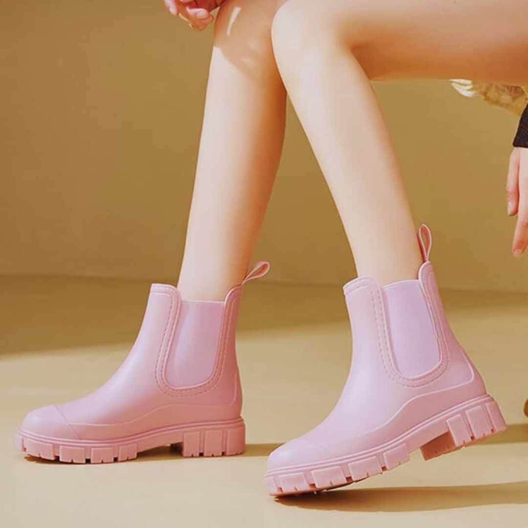 Botas impermeáveis para mulher com sola antiderrapante
